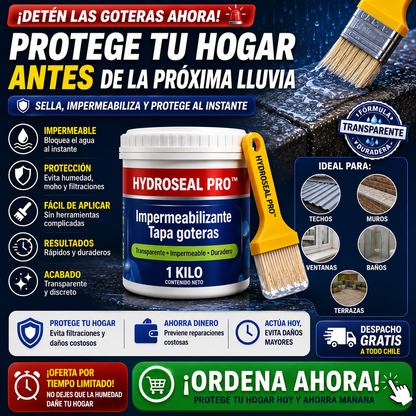 HydroSeal Pro™ | Impermeabilizante Transparente Antigoteras 1 kilo