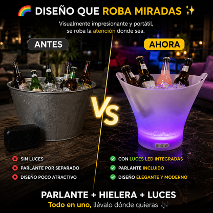 IceVibe Pro™ - Hielera con luz y parlante