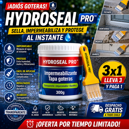 HydroSeal Pro™ | Impermeabilizante Transparente Antigoteras