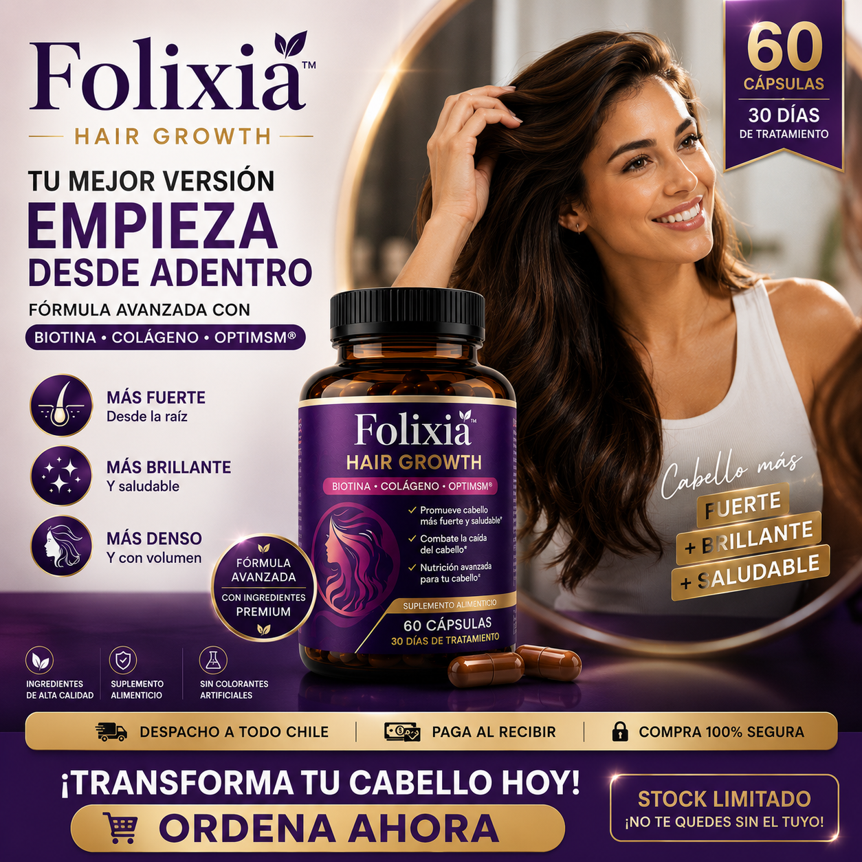 Folixia™ - Nutrición Avanzada para el Cuidado de tu Cabello