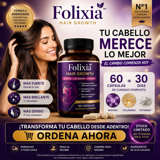 Folixia™ - Nutrición Avanzada para el Cuidado de tu Cabello