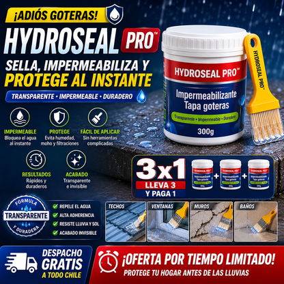 HydroSeal Pro™ | Impermeabilizante Transparente Antigoteras