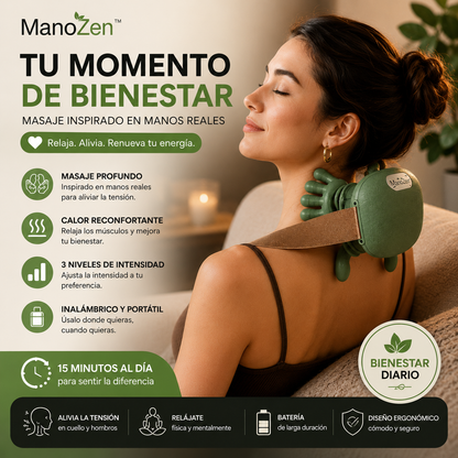 ManoZen™ | Masajeador Cervical de Presión Profunda