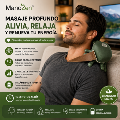 ManoZen™ | Masajeador Cervical de Presión Profunda