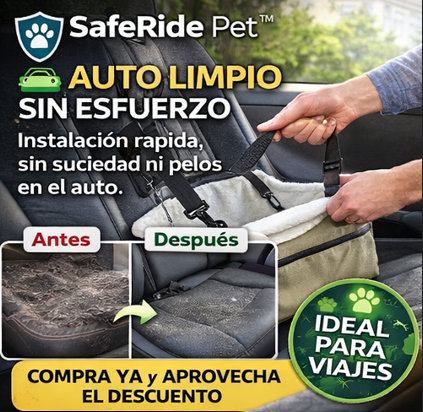 SafeRide Pet™ | Asiento Mascota