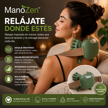 ManoZen™ | Masajeador Cervical de Presión Profunda